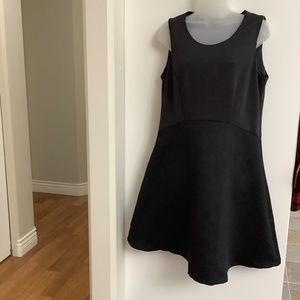 Ricki’s swingy black laminate dress Sz 12